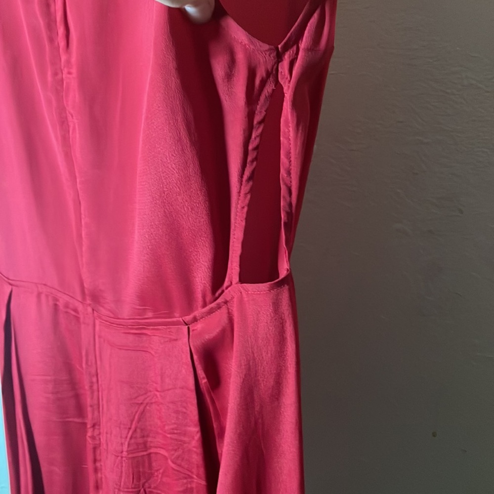 ♥️ Reformation RARE Deep Red 💄 Dress- Like new 🔥 - Picture 3 of 12
